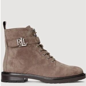 LAUREN RALPH LAUREN Elridge Women’s Suede Ankle Truffle Brown Boot
